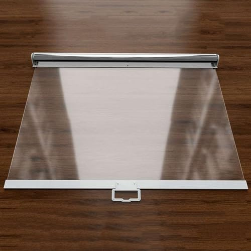 ZHUOZ1T Tende a Rullo Trasparente,Antipolvere Mantieni Fresco Tenda Avvolgibile,Tenda Schermo di Partizione,per Congelatore Vetrina Armadio Frigorifero,Larghezza x Altezza (145x100cm)