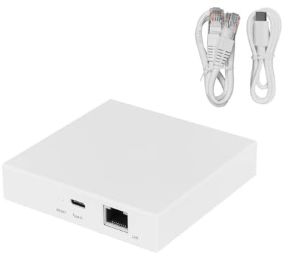 A2ZWORLD Matter Gateway, Thread Hub Zigbee Bridge, Compatible with Alexa Google Apple Homekit Smartthings Tuya, Wired LAN Hub