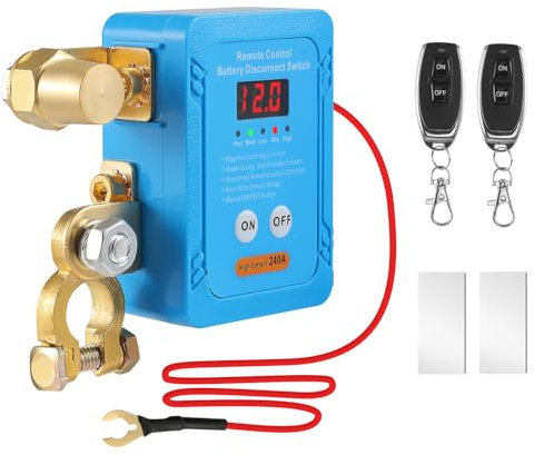 Disjoncteur De Batterie TéLéCommandé Sans Fil 12 V 240 A - Interrupteur D'ArrêT Automatique Pour Voiture, Camping-Car, Atv, Camion, Bateau
