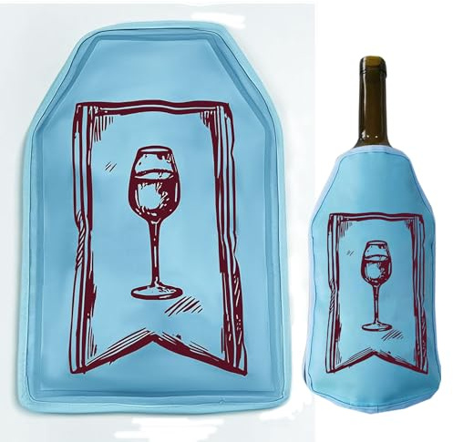 shallyong Weinkühler Manschette, Flaschenkühler Manschette, Sektkühler, Kühlmanschette Wein, Weinkühler-Hülle, Weinflaschenkühler, Geeignet für Partys und Picknicks