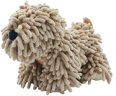 Fuzzy Ball Hand Towel - Dog-Shaped Chenille Cloth, Absorbent Drying Puff | Cute Bathroom Kitchen Hand Wiper, Soft Reusable Decorative Fabric for Home Cleaning Sink Washstand Use