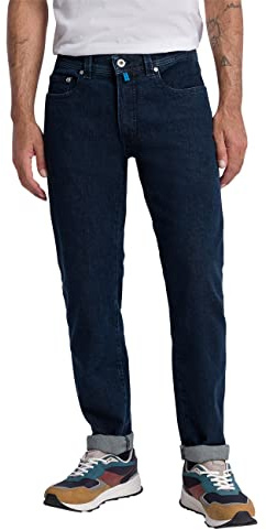 Pierre Cardin Lyon Tapered Jeans, Blue Stonewash, 38W x 34L para Hombre