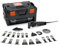 FEIN Multimaster MM 500 Plus BLACK EDITION, Leistungstark MultiTool mit über 30 Zubehören zum Sägen,Schleifen, Austrennen, 350 W, Anti-Vibrationssystem, Aufnahme StarlockPlus, QuickIN Werkzeugwechsel