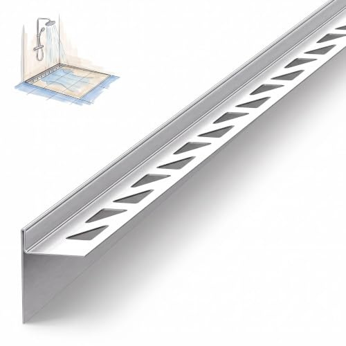 Dalsys Fallkil, kakelskena 98cm x 12,5mm vänster Silver rostfritt stål