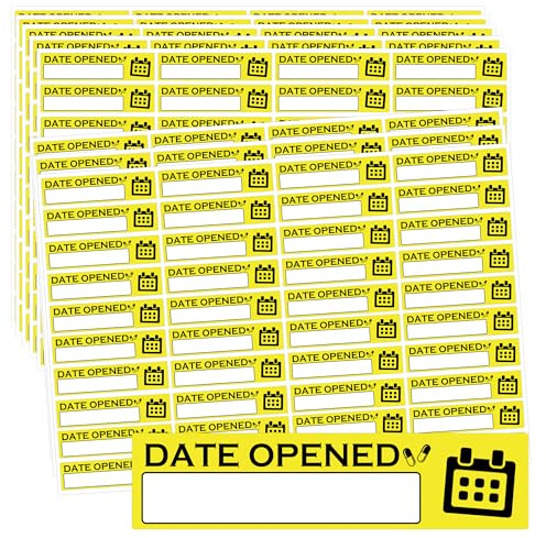 1,5 x 1,3 cm – Autocollants de date d'ouverture expirée – Instructions de médicaments – Date d'expiration de pharmacie – Étiquette de pharmacie – Dates EXP – Autocollant pour pilules d'inventaire