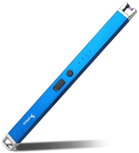 SUPRUS Accendino elettrico Arc antivento USB ricaricabile senza fiamma con serratura di sicurezza per candela