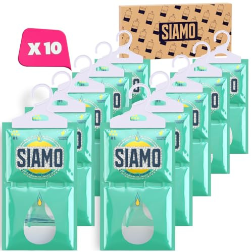 Siamo 10 Pack Sacchetti Deumidificatori Antimuffa Per Armadio, Casa, Assorbi Umidità In Armadi, Cucine, Seminterrati, Camper #1 in deumidificatori Eliminare Odore Sgradevole Funziona e Basta