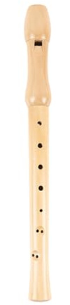 YIWEOG Flauta dulce soprano de 8 agujeros, flauta de tono C agudo, flauta dulce soprano, clarinete con palo de limpieza, de madera para principiantes, profesionales, digitación en G, instrumento de fl