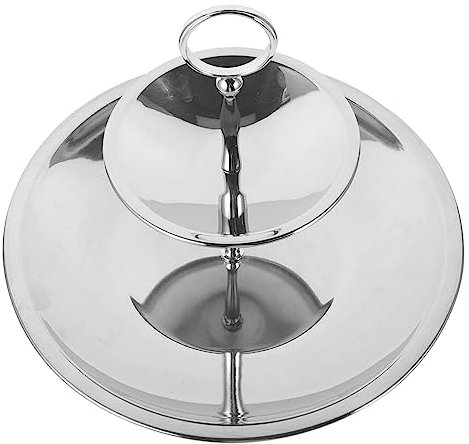 Cabilock Plateau De Service à Plateau à Desserts Multicouche Présentoir à Fruits Décoratif Support à Collations Acier Inoxydable