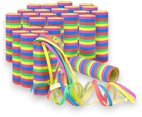Stelle Filanti Colorate Set da 240 Pezzi (12 Rotoli x 20 Strisce) 4 Colori Brillanti Perfette per Feste, Compleanni, Carnevale, Eventi e Decorazioni Sicure e Facili da Usare per Bambini e Adultii