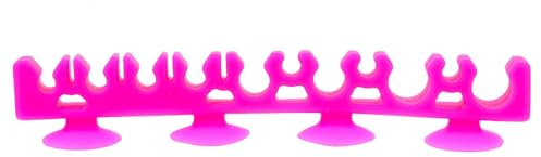FUOYLOO Support de Pinceaux de Maquillage en Silicone à Plusieurs Emplacements, Étagère de Séchage Compacte pour Pinceaux Cosmétiques, Porte-pinceaux Pratique et Réutilisable, Rangement
