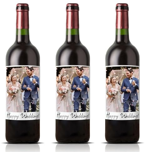 Etichetta Bottiglia Vino Personalizzata Con Foto Text Logo Etichette Personalizzate Per Bottiglie Di Vino Etichette Personalizzate Per Compleanni,Matrimoni,Pensionamenti,Feste,Ricevimenti,Battesi (16)