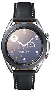 Samsung Galaxy Watch3, runde Bluetooth Smartwatch für Android, drehbare Lünette, LTE, Fitnessuhr, Fitness-Tracker, großes Display, 41 mm, Silber, inkl. 36 Monate Herstellergarantie [Exkl. bei Amazon]