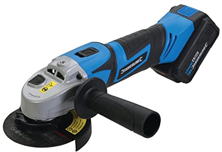 Silverline 980960 18V Cordless 115mm Angle Grinder (1x 4Ah Battery and Fast Charger)