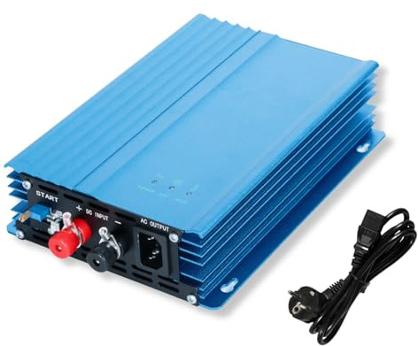 DEWIN Grid Tie Inverter, Netzgekoppelter Wechselrichter 500W MPPT Grid Tie Micro Solar Wechselrichter für Solar PV Panels 24V Einstellbare Batterieentladung (AC 220V)