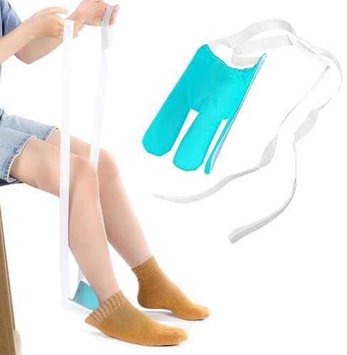 Aiuti per indossare e togliere i calzini per anziani, strumento di aiuto per indossare calzini per uomini e donne, disabili, diabetici, incinte, dispositivo di aiuto per tirare i calzini
