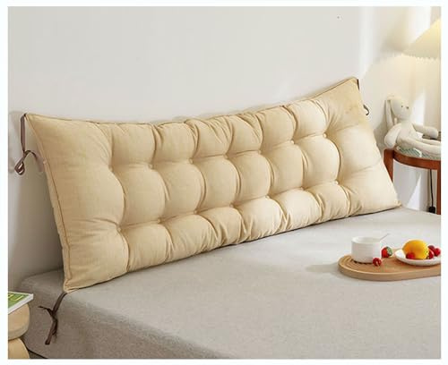 Hoowarm Cuscino Schienale Letto E Divano, Cuscino da lettura per letto Schienale, Cuscino Per Testiera Singolo/Matrimoniale,Premium Imbottito Cuscini Testata letto, Cuscino da Parete(H,120x50x10cm)