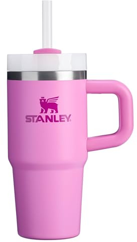 STANLEY Quencher H2.0 Tumbler with Handle and Straw 14 oz | Flowstate 3-Position Lid | Cup Holder Compatible for Travel | Insulated Stainless Steel Cup | BPA-Free | Peony