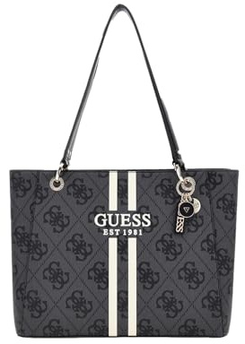 GUESS Noelle II Tote Coal Logo