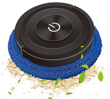 Générique Aspirateur Laveur, Aspirateur Robot, Robot Laveur De Sol | 2 en 1 avec Balai Automatique | Appareil Intelligent pour Nettoyer Sols, Les Tapis, Les Poils d'animaux, Petits Espaces, La Maison