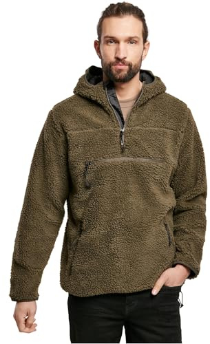 Brandit Teddyfleece Worker Pullover, Farbe: Olive, Größe: M