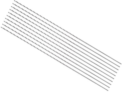 CoCud Mini Brocas Helicoidales, 0,8mm Diámetro 100mm Total Longitud, Alta Velocidad Acero Brocas Helicoidales - (Aplicaciones: para Metal Plástico y Carpintería), 10uds