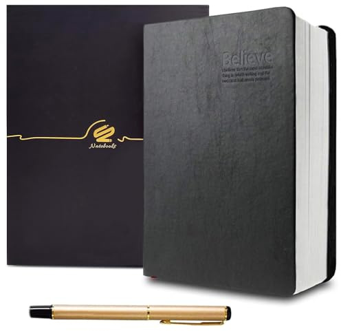 KXF A5 720 - Blocco note a righe orizzontali, super spesse, per uomini, donne, viaggi, in finta pelle, diario per appunti, giornali e scuola