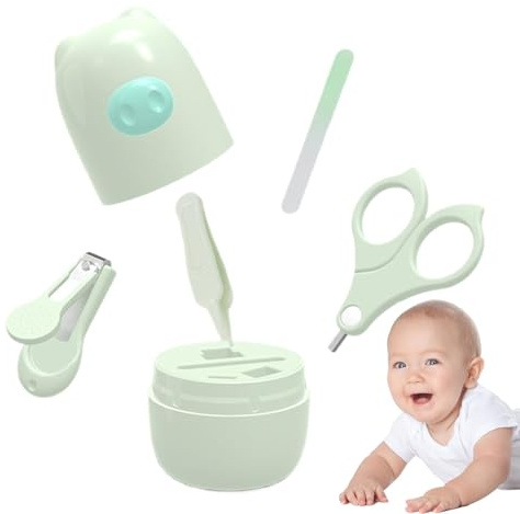 Nagelknipser für Babys, Nagelknipser für Babys,Niedlicher Cartoon-Baby-Nagelschneider | Baby-Nagelknipser und Schere, Mutterzubehör mit Aufbewahrungsbox, Baby-Nagelfeile und Pinzette