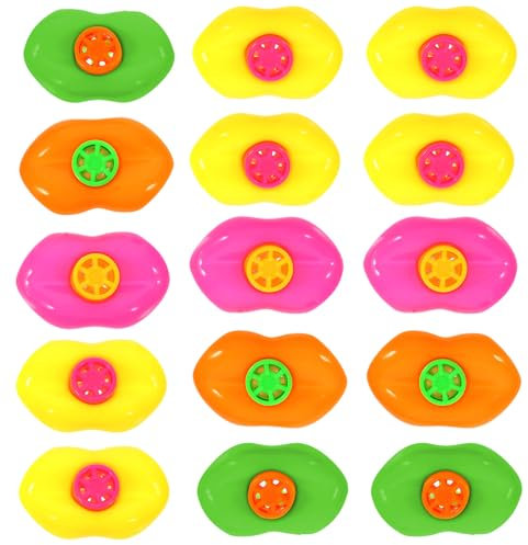 ERINGOGO 20pcs Plastic Lip Whistles Toys for Boys and Girls Birthday Party Favors Lip Whistles for Boys and Girls Plaything Educational Toy