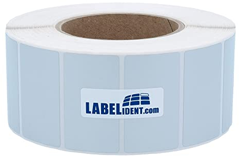 Thermotransfer Etiketten auf Rolle silber - 76,2 x 50,8 mm - 2.500 Polyester PET Etiketten für Typenschilder, 76 mm Kern, selbstklebend, satinsilber