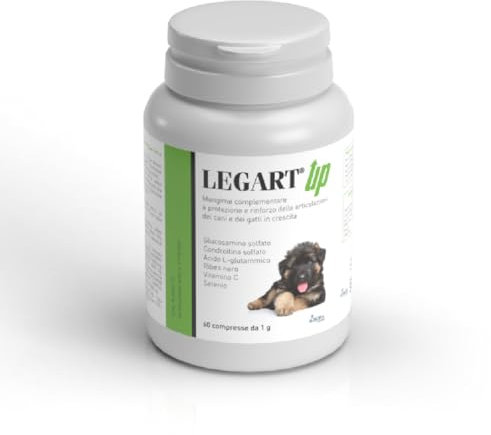 Aurora Biofarma Legart Up 60 Compresse - Mangime complementare per cani per utile per la protezione ed il rinforzo della normale funzione articolare.