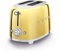Smeg TSF01GOUK 2 Slice Toaster, Extra Wide Slots, 3 Pre-Set Options, 950W, Gold