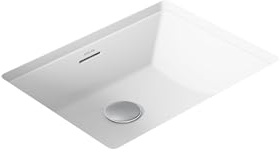 Brazn - Lavandino da Bagno Rettangolare, Lavabo Incasso Sottopiano