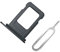 Cemobile SIM Card Tray Slot Holder Replacement for iPhone 12 Pro / 12 Pro Max / 13 Pro / 13 Pro Max (Single Card Version) with Waterproof Rubber Seal Ring + Open Pin (Black/Graphite)