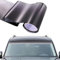 YlRNhe Blendstreifen Auto Frontscheibe Sonnenblende Streifen Tönungsfolie Graduelle Farbe Glänzend DIY Auto Frontscheibe Schutz Schatten Aufkleber, 7,87 x 59,05 Zoll (Schwarz)