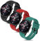 Xisair 3 Correas Compatibles con Honor Watch GS 3/4/Pro - Correa de Silicona Deportiva Transpirable y Cómoda para Hombre y Mujer