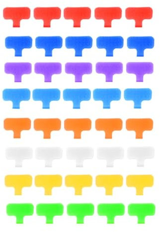 40 Stück Nylon Kabelbeschriftung Beschreibbar, Kabeletiketten Zum Beschriften, Kabelkennzeichnung, Kabelmarkierer, Kabel Beschriften, Kabelbeschriftung Selbstklebend