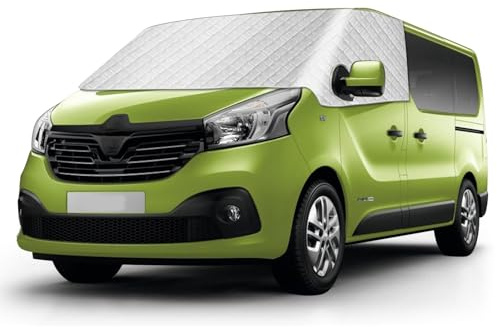 Couverture Pare-Brise de Voiture pour Renault Trafic 2014-2023, Housse de Pare-Brise Thermique Imperméable Couverture Pare Brise Voiture Soleil Anti UV