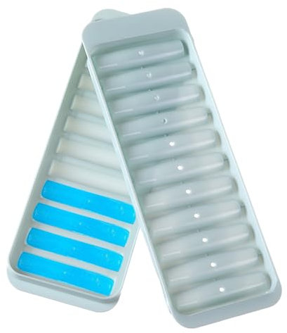 Vassoio per ghiaccio, stampo lungo per bar di ghiaccio, per bevande fredde, accessorio per congelatore a rilascio facile, ideale per vino, cocktail, caffè, bevande, feste, uso domestico e bar