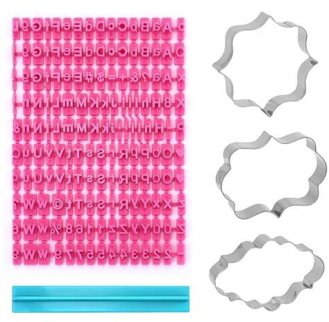 3 pezzi stampi per biscotti in acciaio inox, stampini per biscotti, formine per biscotti, con 1 strumento di fissaggio per biscotti, per torte, dolci, caramelle