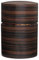 Denshiro - japanische Teedose rund 150g losen Tee, Obizutsu Ebony, braun, Eben-Holz und Kirschbaum-Rinde. Zwei Aroma-Deckel, von Hand in Japan gefertigt, Geschenk-Verpackung