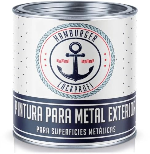 Hamburger Lack-Profi - Barniz protector para metal, color marrón sepia RAL 8014, pintura para metal, pintura protectora para metal, con juego de pintura (X300) y dilución (1 L), color marrón
