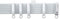 White PVC Track Up To 420cm (120cm)