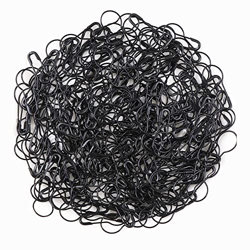 GCAMX 1000PCS Black Metal Calabash Safety Pins for Clothing, Quilting, DIY Crafting, Home Accessories