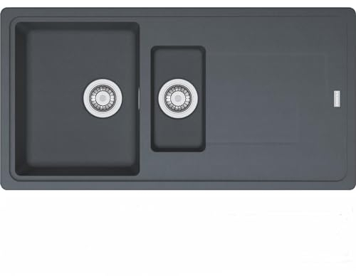 Franke Gemini GMD651GR 1.5 Bowl Tectonite Reversible Graphite Grey Kitchen Sink