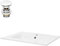ML-Design Lavabo Cerámica Blanco Brillante Rectangular 610 x 165 x 460 mm Con Juego De Desagüe Con Rebosadero Válvula Pop Up 100 mm Altura Lavamanos Empotrado Moderno De Encimera Para Baño Aseo