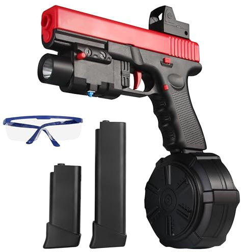 Gel Blaster,JM-X2 Gel Electric Toys with Goggles and Drum,Christmas Easter Outdoor Games and Backyard Fun for Ages 14 years old and up and Adults
