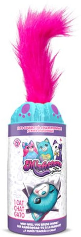 #sbabam Misfitten Cats, Spiele für Kinder am Kiosk, weiches und farbenfrohes Katzenplüschtier, Spielzeugtiere für Kinder – große und kuschelige Plüschkatze, Jungen und Mädchen