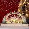 Weihnachtsdorf mit Beleuchtung und Tmer, Lichterbogen Weihnachtsdeko Holz, Schwibbogen Weihnachten Weihnachtshaus Beleuchtet Weihnachtsstadt Weihnachtshäuser, Christmas Village Weihnachten Beleuchtet
