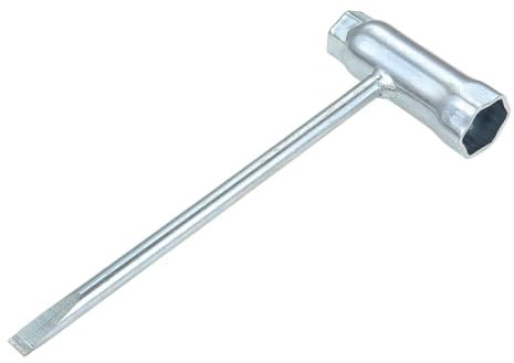 Flaconi Automobile Spark Plug Wrench,13mm x 19mm Combination T-Socket Wrench,Durable Spanner Spark Plug Socket Remover,for Car Motorcycle Lawn Mower